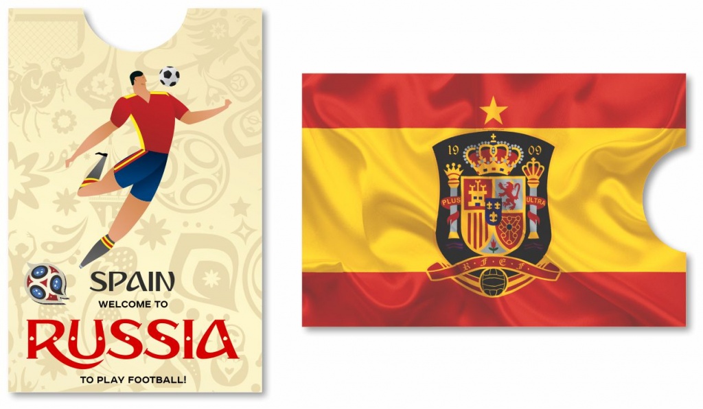 картинка Экранирующий чехол Футбол Испания от магазина ПРОКАРД