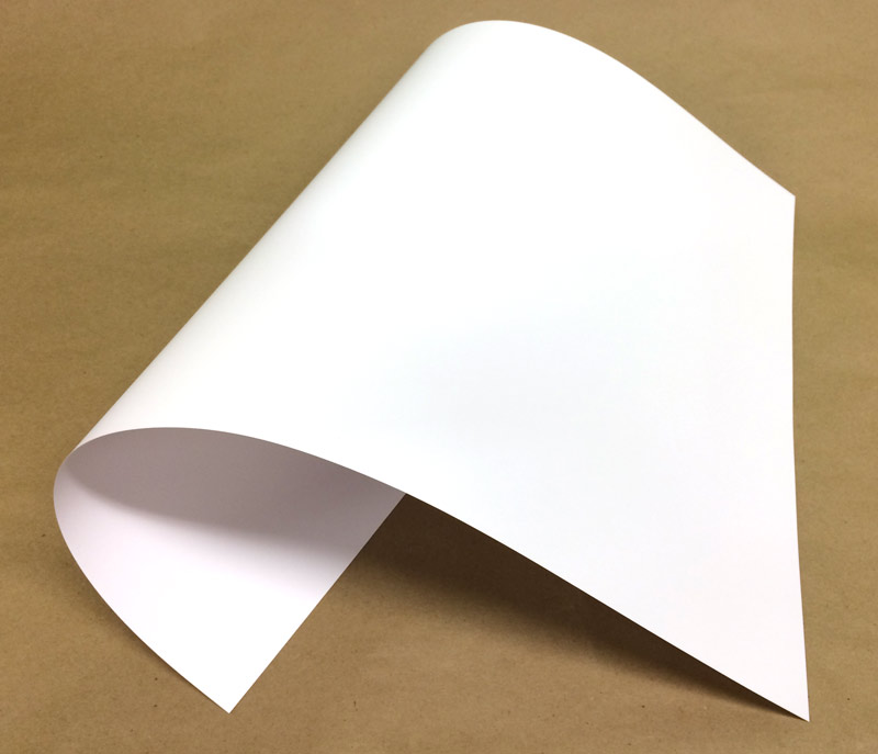 картинка Белый листовой пластик 350 мкм, 320х450 мм, 25 л от магазина ПРОКАРД