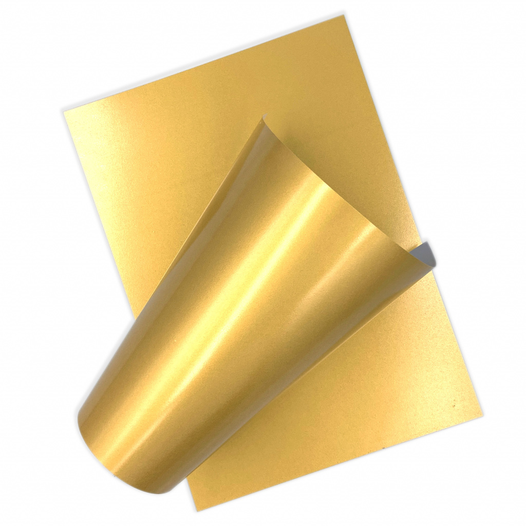 картинка Золотой листовой пластик для струйной печати 300 мкм, 210х297 мм, 25 л от магазина ПРОКАРД