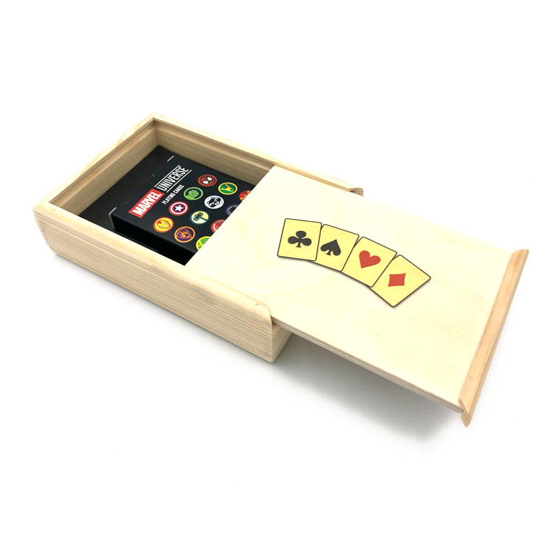 картинка Деревянная коробка для сувениров и карт (натуральный цвет) от магазина ПРОКАРД